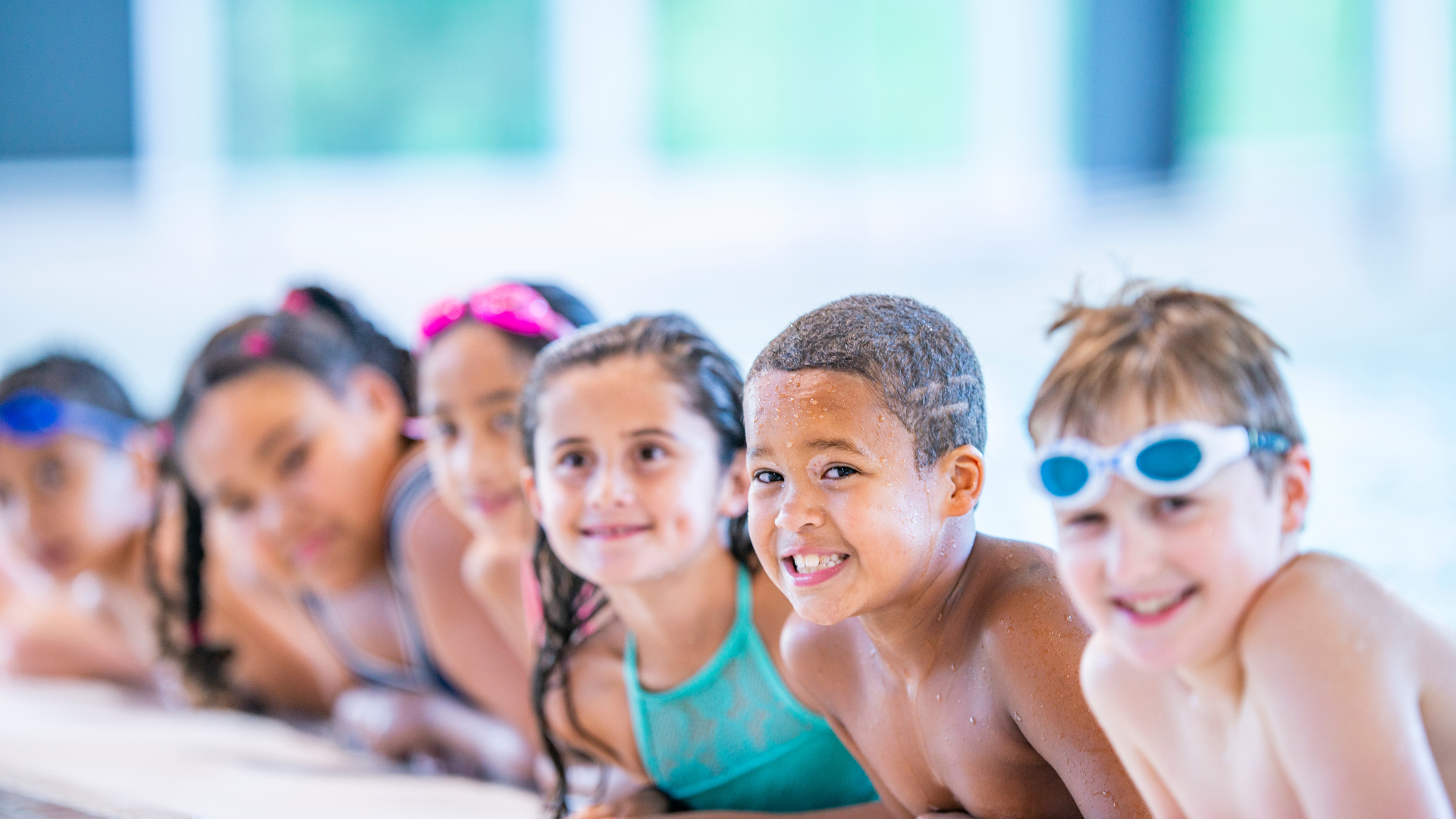 Children in pool